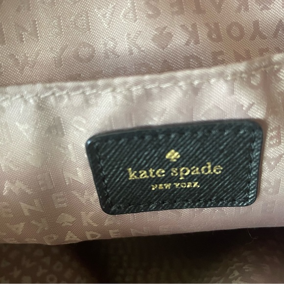 Kate Spade Pinkish Sparkle Tote With Black Bow - Picture 9 of 11